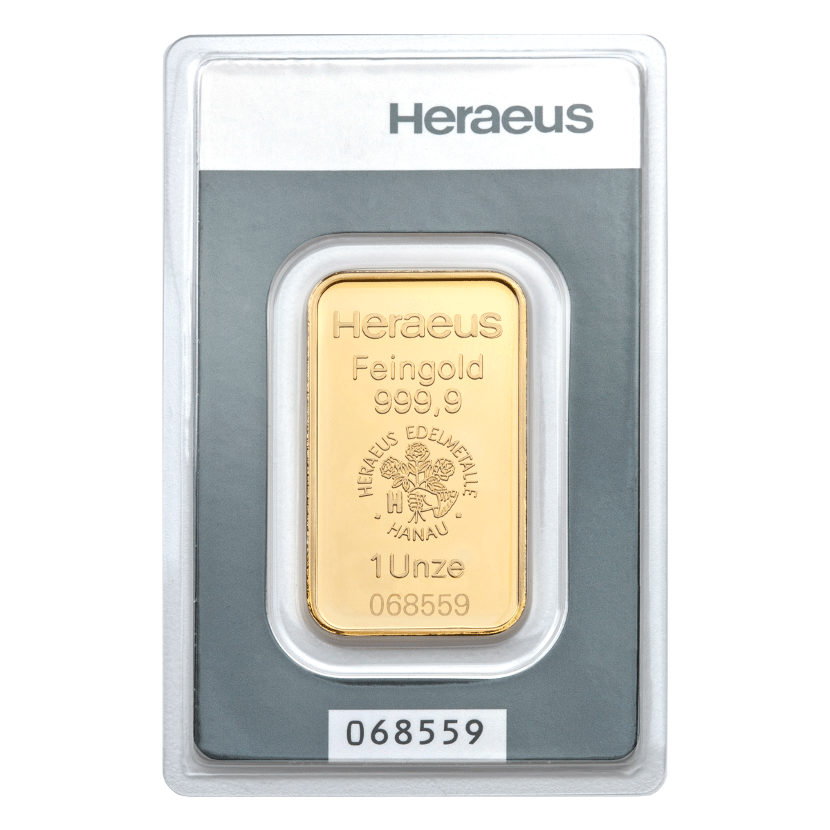 Heraeus - Goldbarren - 1 Unze - ORIGINAL